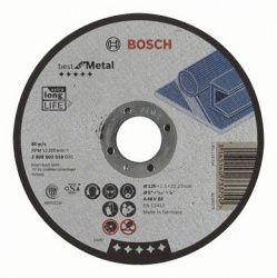 Фото диск отрезной по металлу 125х1,5х22,2мм bosch best for metal 2608603518