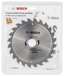 Фото диск пильный по дереву bosch eco wo, 190х30 мм, 24 зуба