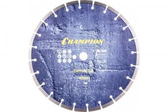 Фото диск алмазный/бетон 350х25,4х2мм champion concretemax сегмент 10мм
