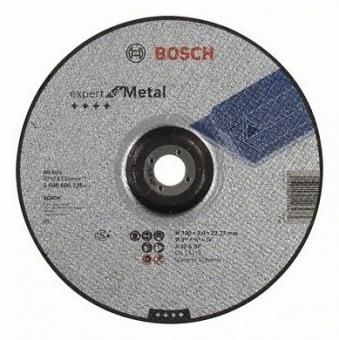 Диск отрезной по металлу 230х3,0х22,2мм вогнутый Bosch Expert for Metall 2608600226