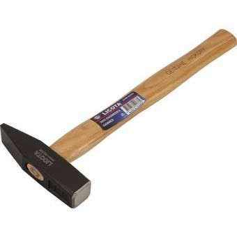 Фото молоток с ручкой из дерева гикори 300г ahm-00300