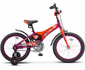Велосипед STELS LU087404, 18" Jet (10" фиолетовый/оранжевый)