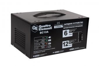 Фото устройство зарядное quattro elementi bc12a (12в, 12 / 6 а) автомат
