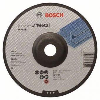 Диск обдировочный по металлу вогнутый Bosch Standard for Metal 180х6мм 2608603183