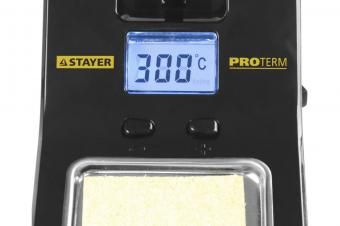 Паяльная станция STAYER "PROFI" цифровая с ЖК дисплеем, диапазон 160-520°C, шаг 10°C, 48Вт