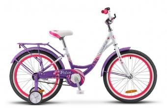 Велосипед STELS 16" Pilot 190 (9" фиолетовый/розовый/белый)
