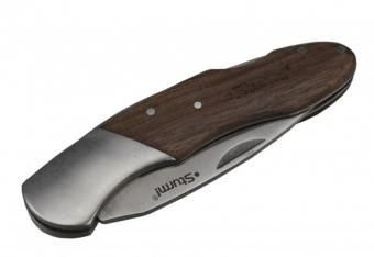 Нож складной с деревянной ручкой Sturm! лезвие L-7,5см, толщина 2,5мм 1076-10-J1