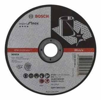 Фото диск отрезной по нержавеющей стали bosch expert for inox, 150х1,6х22,2 мм  