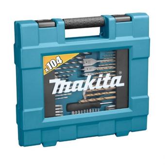 Фото набор ручного инструмента 104 предмета makita d-31778