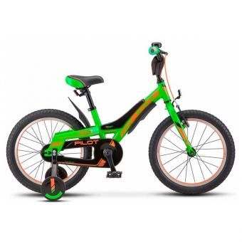 Велосипед STELS 18" Pilot 180 (10" черный/зеленый)