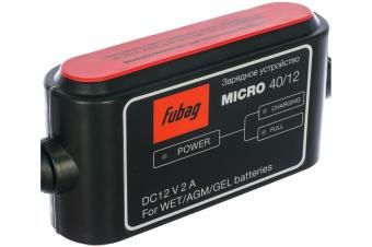 Фото устройство зарядное fubag micro 40/12 (6-40а; 42 вт; 12в; 0,6 кг) возм. зарядки (agm, gel, wet)