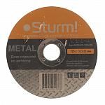 Фото диск отрезной по металлу 125х1,6х22,2мм армированный sturm! 9020-07-125x16
