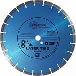 Фото диск алмазный 350х3,25х25,4 по бетону, сухой/мокрый рез, сегментный laser trio trio-diamond 380350