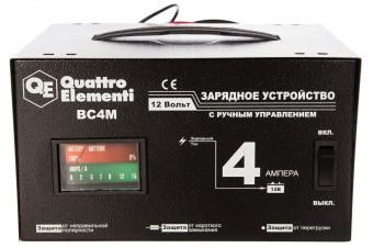 Фото устройство зарядное quattro elementi bc 4m (12в, 4а)