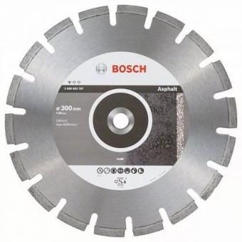 Фото диск алмазный 300х2,8х20,0 по асфальту, сухой/мокрый рез, сегментный standard for asphalt bosch