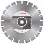 Фото диск алмазный standard for asphalt bosch 350х3,2х25,4 по асфальту, сухой/мокрый рез, сегментный 