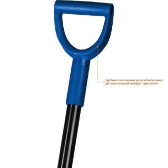Фото лопата "артель" совковая, стальной черенок, с рукояткой, зубр профессионал