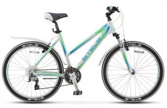 Велосипед STELS 26" Miss-6500 V (17,5" белый/салатовый/голубой)