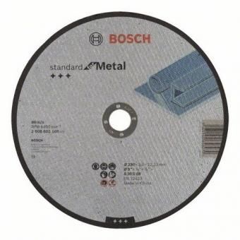 Фото диск отрезной по металлу bosch standard for metal, 230х3,0х22,2 мм 