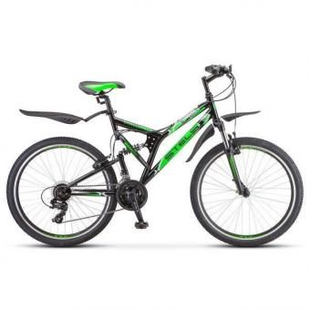 Велосипед STELS 26" Challenger V (20" Чёрный/зеленый)