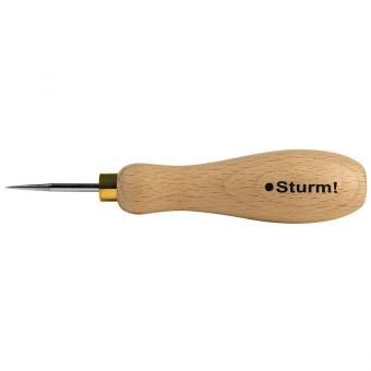 Фото шило sturm! 1090-10-01, деревянная ручка, 10 см