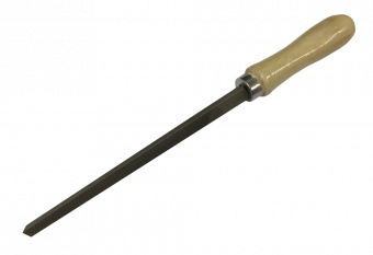 Фото напильник трехгранный с деревянной ручкой энергомаш 150 мм 10500-01-t150